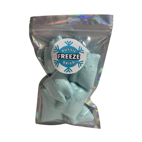 Freeze Dried Sour Blue Raspberry Chews Aussie Freeze Dried