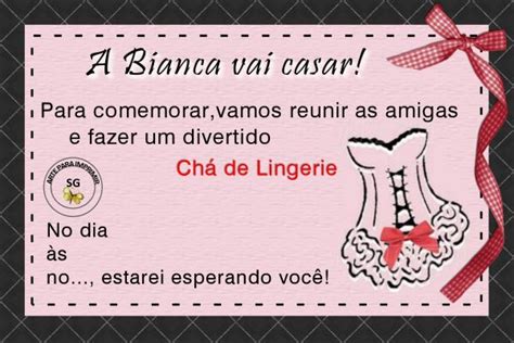 Convite Chá de Lingerie Loja de arteparaimprimir