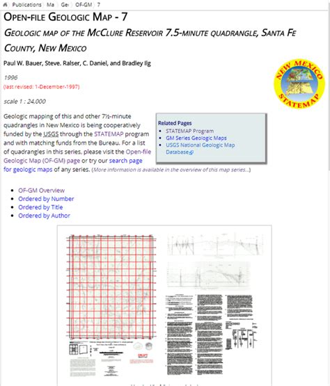 Pdf Preliminary Geologic Map Of The Mcclure Reservoir Quadrangle