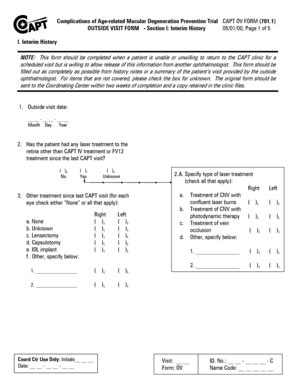 Fillable Online Med Upenn Outside Visit Form Med Upenn Fax Email