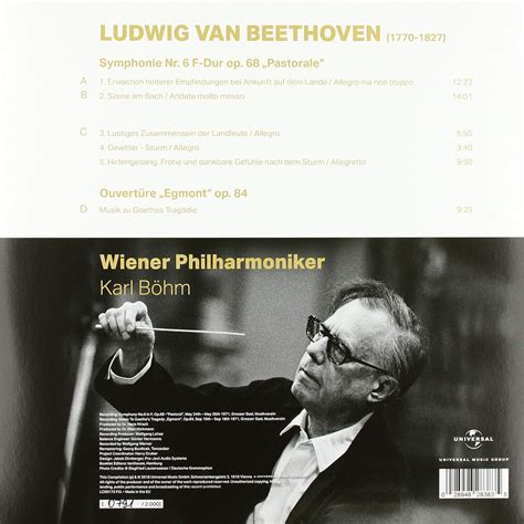 Karl Böhm Wiener Philharmoniker Beethoven Symphony 6 Pastorale