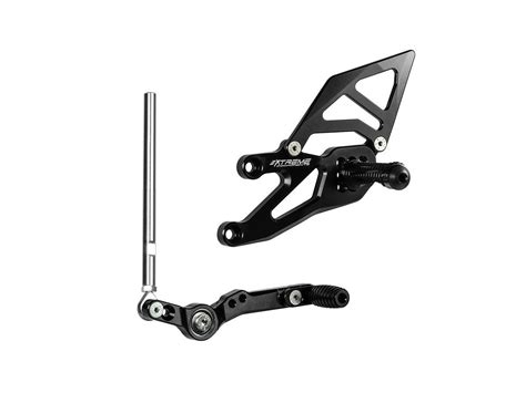 PED GP EVO R7 PEDANE ARRETRATE GP EVO ALLUMINIO NERE EXTREME COMPONENTS