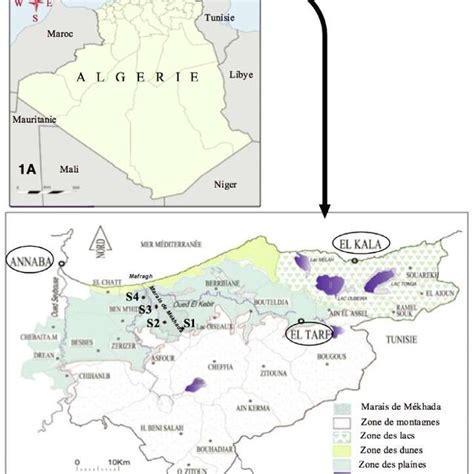 Situation Géographique De La Zone Détude 1a Et Localisation Des