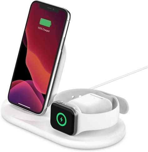 Amazon.com: Belkin 3-in-1 Fast wireless charging Stand for iphone ...