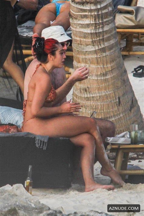 Lourdes Leon Wears A Bikini As She Kisses Her Boyfriend During Getaway To Tulum Aznude