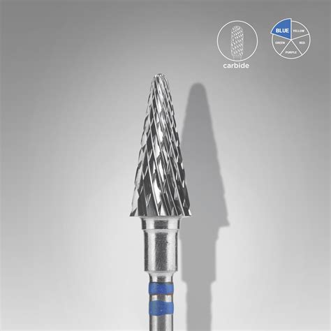 Carbide Nail Drill Bit For Left Handed Users Cone Blue Expert Head