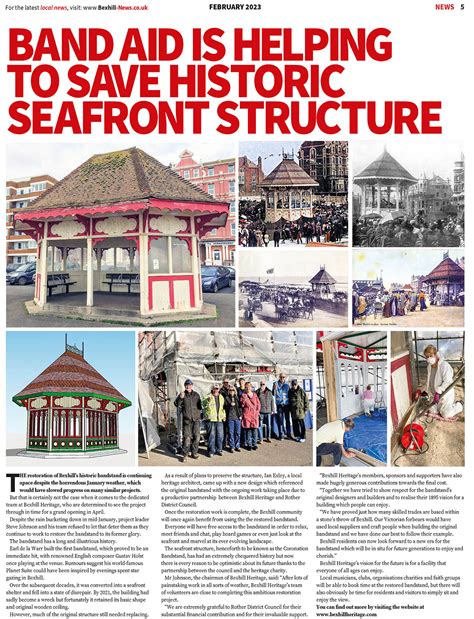 BH: Band aid is helping to save historic seafront structure