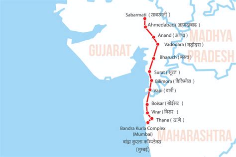 Mumbai Ahmedabad Bullet Train Route Map : Let us know more about this ...