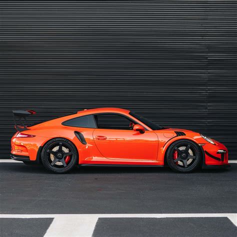 Lava Orange Porsche Gt Rs Mv Forged Bespoke Wheels