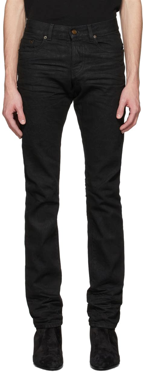 Saint Laurent Jean Ajust Noir Ssense France