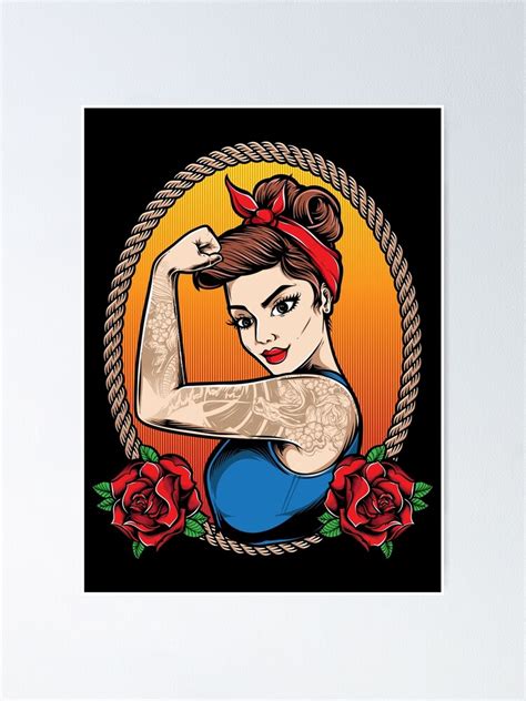 Strong Woman Poster For Sale By Tambustore Redbubble