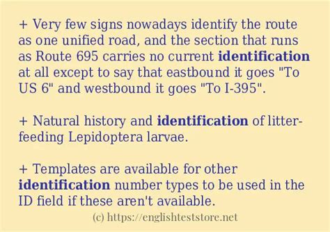 Identification Example In Sentences Englishteststore Blog