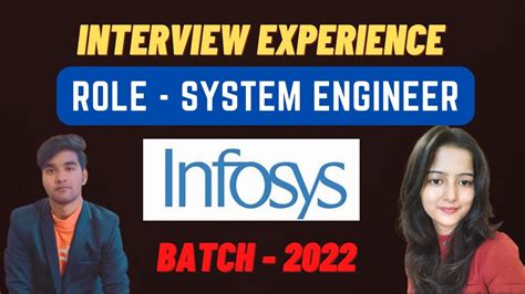 Infosys Interview Experience System Engineer Role Interview Questions Must Watch Youtube