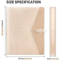 Amazon Toplive Padfolio Ring Binder Round Ring Business