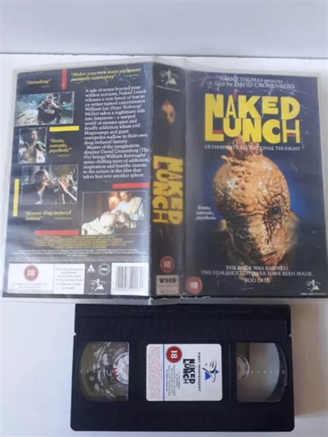 NAKED LUNCH BIG BOX EX RENTAL VHS Video Cassette UK VINTAGE MOLD 3