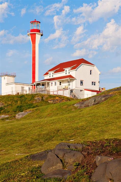 Cape Forchu Lighthouse stock image. Image of building - 103913517