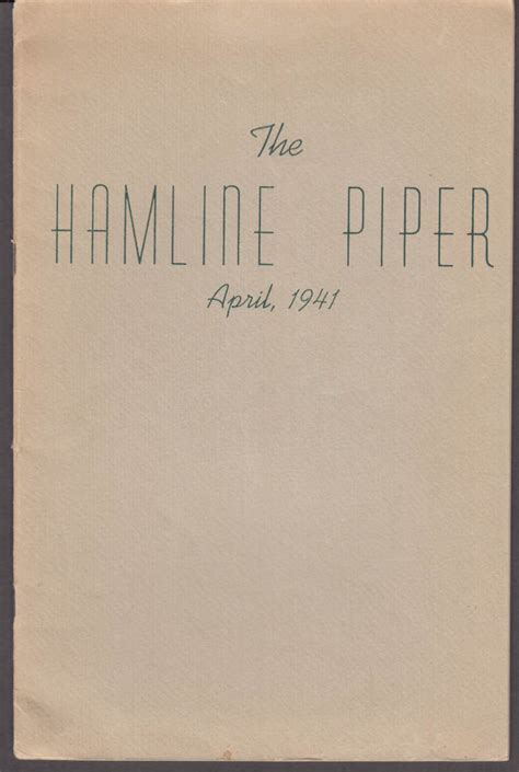 HAMLINE University PIPER 4 1941 literary magazine St Paul MN