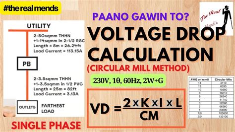 Voltage Drop Calculation Formula For Single Phase At Darlene Poupinel Blog