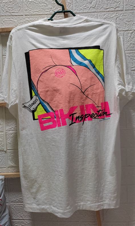 Vintage Bikini Inspector Hawaii Nos Men S Fashion Tops Sets Tshirts Polo Shirts On Carousell