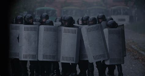 riot police force policemen stock footage sbv  storyblocks