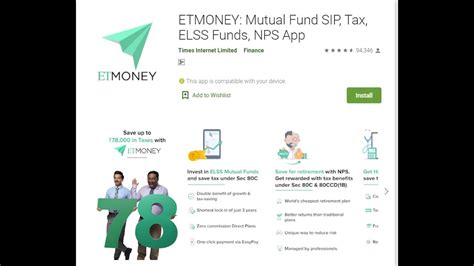 ETMONEY Mutual Fund SIP Tax ELSS Funds NPS App ETMONEY APP REVIEW