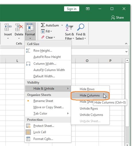 How To Add Plus Sign In Excel To Hide Columns Select All Columns You