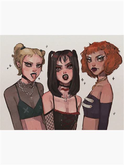 Hex Girls Sticker For Sale By Pizzabacon Redbubble