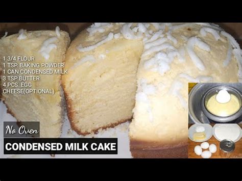 CONDENSED MILK CAKE NO OVEN HOW TO MAKE CONDENSED MILK CAKE EASY