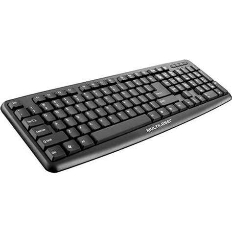 Tamanhos Medidas e Dimensões Teclado Multilaser Básico Slim Preto USB