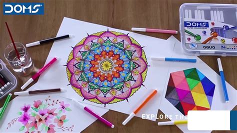 DOMS | Aqua Water Colour Pens | Explore the Colourful Possibilities! - YouTube