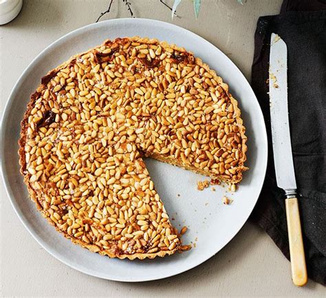 Pine Nut Dulce De Leche Tart Recipe Pinbone Sydney Gourmet Traveller