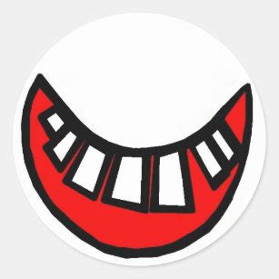 Toothy Smile Stickers - 100% Satisfaction Guaranteed | Zazzle