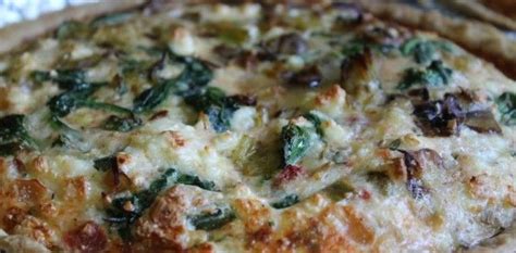 Egg White Quiche With Leek Spinach Mushroom And Feta Egg White