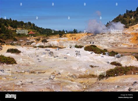 Kawah Sikidang Crater Dieng Plateau Wonosobo Central Java Indonesia