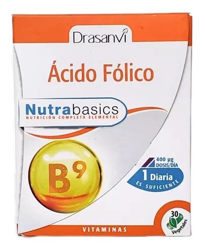 Acido Folico 30 Cápsulas Libre De Gluten 400mg Agronewen Sabor Propio