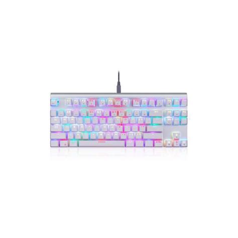 Teclado Motospeed Ck Rgb Branco Outemu Blue Meusetup