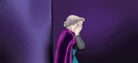 Animated Elsa Crying By Though I Walk On Deviantart