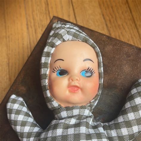 Accents Vintage Handmade Stuffed Doll Rubber Face Girl Poshmark