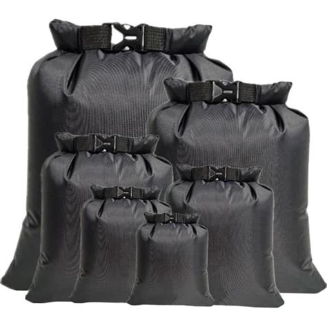 Lot de 6 sacs étanches TRAHOO Noir Conception unique Différentes