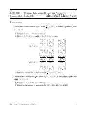 Ee B Final Cheat Sheet Pdf Eecs B Designing Information Devices