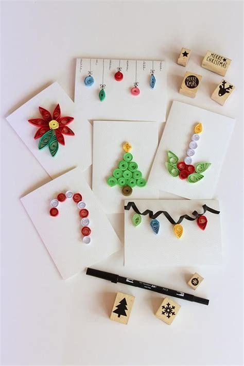 Tarjetas De Navidad Con Figuras De Filigrana Paper Quilling Designs