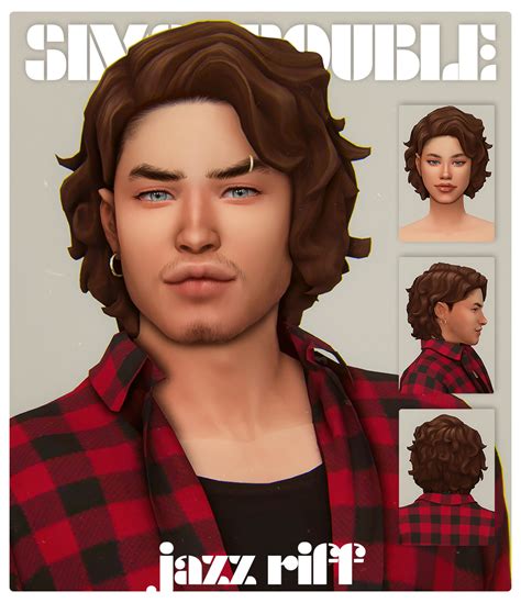 Jazz Riff By Simstrouble Simstrouble On Patreon Sims Hair Male Free