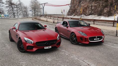 Mercedes AMG GT-S vs Jaguar F-Type R - YouTube