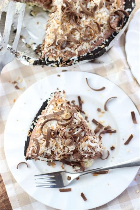 Chocolate Coconut Cream Pudding Pie