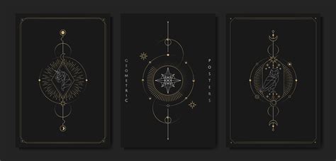 Geometric astrological symbols tarot card - Download Free Vectors, Clipart Graphics & Vector Art