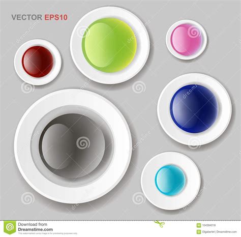 Web buttons for design. stock vector. Illustration of design - 104394018