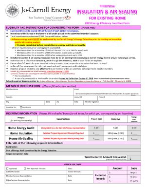 Fillable Online RESIDENTIAL INSULATION AIR SEALING Fax Email Print