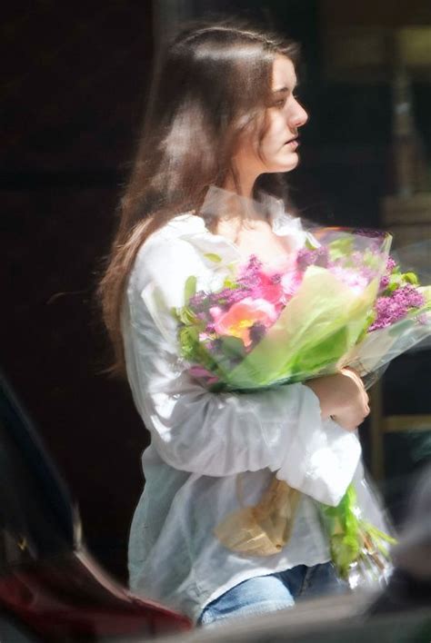 Suri Cruise Out Buying Flowers On Mothers Day In New York