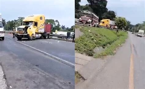 Tráiler Protagoniza Accidente En Suchitepéquez Chapin Tv