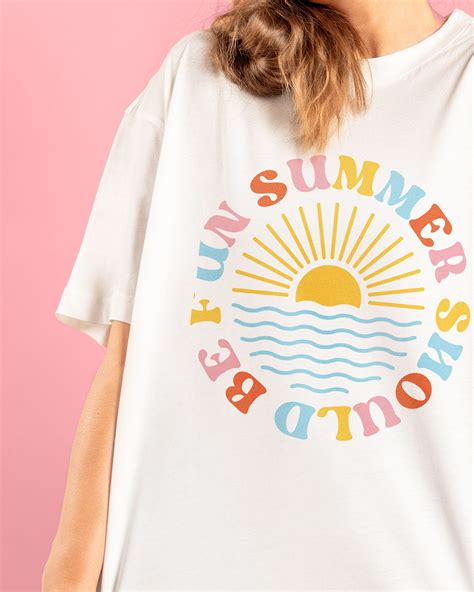 Summer House Summer Should Be Fun Tee - Etsy in 2022 | Cute shirt designs, Shirt print design ...